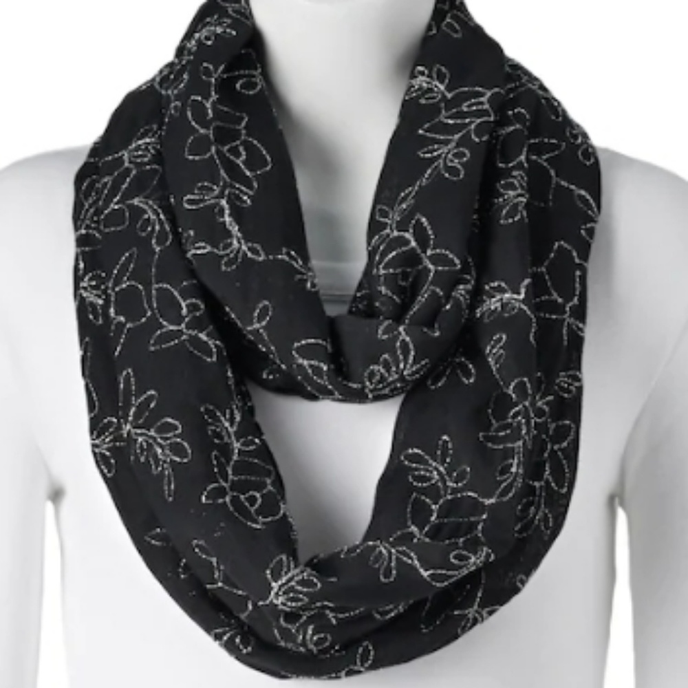 Apt. 9 Floral Embroidered Infinity Scarf